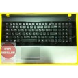 Клавиатура для ноутбука Samsung NP300E7A топкейс Б/У, чёрно-серебряный, с русскими буквами P/N BA75-