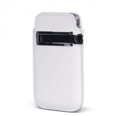 Кожаный чехол с функцией быстрого извлечения для iPhone 4S, белый BI0605