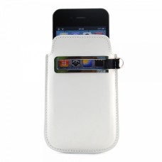 Кожаный чехол с функцией быстрого извлечения для iPhone 4S, белый BI0605