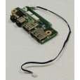 б/у USB плата для ноутбука ASUS N61D +AUDIO разъемы+шлейф 14G140336000 60-NZZAU1000-E01