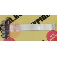б/у USB плата для ноутбука Asus X73B +AUDIO разъемы+шлейф PBL70 LS-7323P