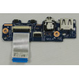б/у USB плата с audio разъемом для ноутбука HP Pavilion x360 - 13-u100ne P/N 448.07M02.0011 + шлейф