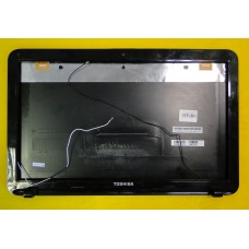 б/у Корпус для ноутбука Toshiba Satellite L850 чёрный, без петель, верхняя часть 13N0-ZWA0L01