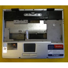 б/у Корпус для ноутбука RoverBook Voyager E410  +тач, цвет серебряный,  нижняя часть P/N 30-800-F621