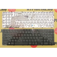 Клавиатура для ноутбука HP Pavilion 15-D 350 G1 G2 355 G2 чёрная, с рамкой, с русскими буквами 75292