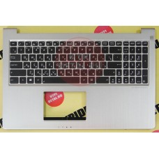 Клавиатура для ноутбука Asus Zenbook UX51, UX51VZ-DH71, UX51VZ-XB71 черная, с верхней панелью, с рус