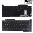 Клавиатура для ноутбука Asus G513 чёрная, RGB подсветка  P/N 6037B0231322