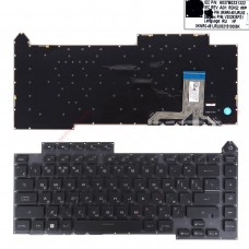 Клавиатура для ноутбука Asus G513 чёрная, RGB подсветка  P/N 6037B0231322