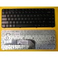 Клавиатура для ноутбука HP Pavilion DV4-3000 чёрная, глянцевая, с английскими буквами