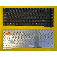 Клавиатура для ноутбука Fujitsu D1840/N356S1/N351S4 с русскими буквами, чёрная P/N 71-U32240-21