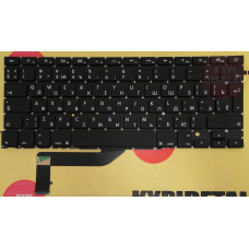 Клавиатура Apple MacBook Pro A1398 15" Retina большой Enter, чёрная, с русскими буквами