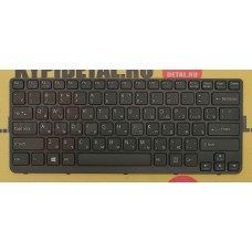 Клавиатура для ноутбука Sony SVE1411, SVE1411E1RW чёрная, с рамкой с русскими буквами P/N 149181111R