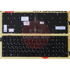 Клавиатура для ноутбука Lenovo 310-15IBR черная, с подсветкой, с русскими буквами