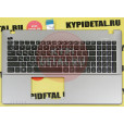 Клавиатура для ноутбука Asus X550, X550VA, X550EA, K550CC, F550CC, P550CA, R510C черная, с серой вер