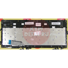 Клавиатура для ноутбука Asus G55, G55V, G55VW, G57, G57V, G57VW черная, с серой рамкой, с подсветкой