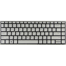 Клавиатура для ноутбука Xiaomi Air 13.3 серебряная, с подсветкой, версия 2 P/N 2B-BAZ01Q100