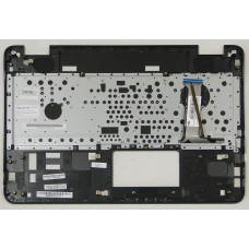 Клавиатура для ноутбука Asus N551, G551 черная, с подсветкой, верхняя панель в сборе