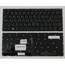 Клавиатура для ноутбука HP EliteBook 830 G5, 830 G6 черная, без рамки, плоский Enter, с подсветкой,