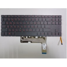 Клавиатура для ноутбука HP Omen 15-en, 15t-en, 15-ek, 15t-ek черная, красные кнопки, с подсветкой