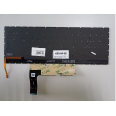 Клавиатура для ноутбука HP Omen 15-en, 15t-en, 15-ek, 15t-ek черная, красные кнопки, с подсветкой
