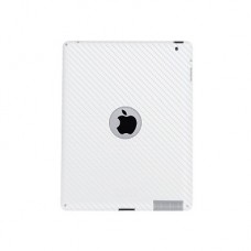 Карбоновая защитная плёнка для iPad 3 белая Belsis