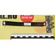б/у USB плата для ноутбука Asus X53B PBL50/60 LS7322P+AUDIO разъемы+шлейф DC02001AP00