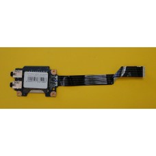б/у Плата с аудио разъемами Lenovo G575 G570 LS-6756P + шлейф NBX0000SN00