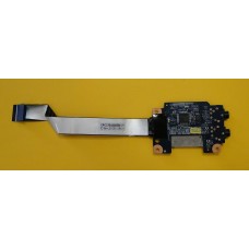 б/у Плата с аудио разъемами Lenovo G575 G570 LS-6756P + шлейф NBX0000SN00