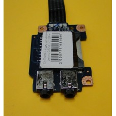 б/у Плата с аудио разъемами Lenovo G575 G570 LS-6756P + шлейф NBX0000SN00