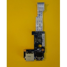 б/у Плата с USB разъемами Lenovo L635 + CARD READER шлейф  P/N 6050A2347701