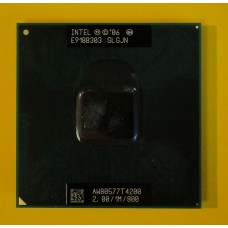 б/у Процессор Intel Core 2 Duo T4200/socket mPGA478/479/2.00/1M/800/AW80577T4200
