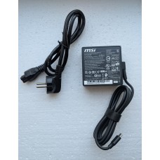 Блок питания для ноутбука MSI Type-C, 90W (20V, 4.5A) ORG (square shape)